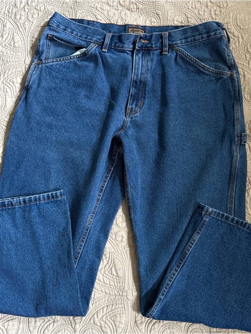 C‎ E Schmidt Carpenter Men's Jeans in Blue Denim